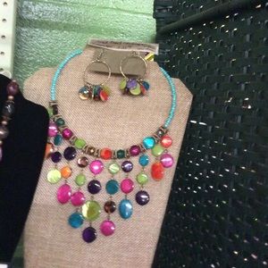 Necklace and earrings